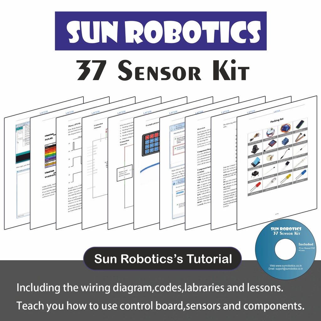SunRobotics Upgraded 37 in 1 Sensor Modules Kit with Tutorial by Sunrobotics