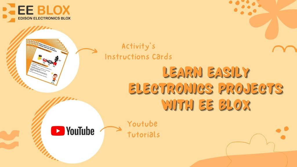 Edison Electronics Blox - STEAM Learning Science | Basic Electronics | Analog Electronics | Digital Electronics Activates Kits