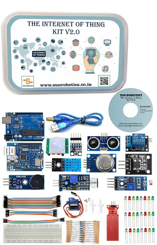 SunRobotics Starter Kit for Arduino IOT Projects with Ethernet Shield V2_0(Updated)