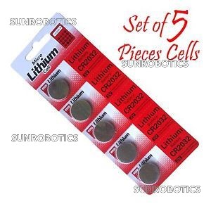 Lithium Button Coin Cell CR2032 Battery 3V - 5 Pcs