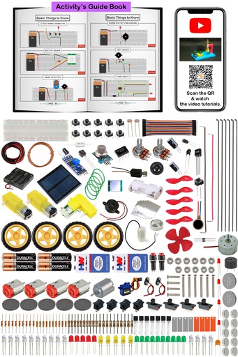 [2158] Kit4Genius® Science &amp; Fun DIY Activity Learning Educational STEM Toy for 10+ Years (250+ Project)