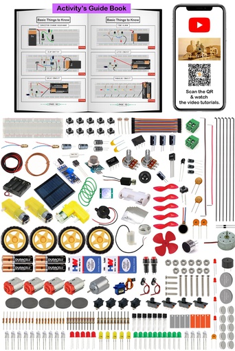 [2159] Kit4Genius® Science &amp; Fun DIY Activity Learning Educational STEM Toy for 10+ Years (300+ Project)