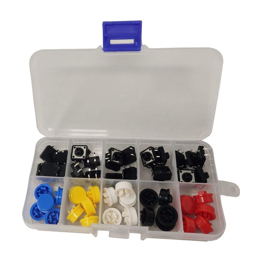 [8665] Tactile Push Button Switch Kit 25Pcs Multi-Color