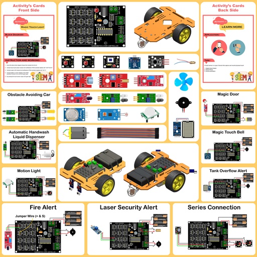 [2278] DIY Fun with Electronics STEAM Learning kit Explore Robotics