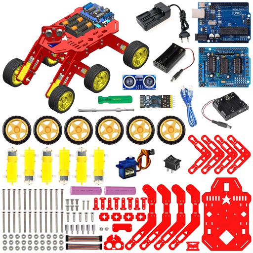 [2249] 6WD Robotics Rover DIY Arduino Based Smart Wireless Robotics Kit