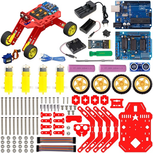 [2250] 4WD Robotics Rover DIY Arduino Based Smart Wireless Robotics Kit