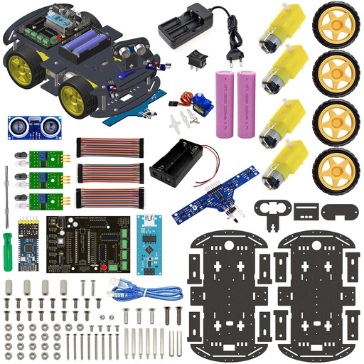[9105] MindQuad DIY 4WD Robotics Learning Kit