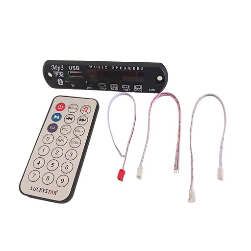 [3361] Bluetooth MP3 Decoding Board Module with inbuilt SD Card Slot / USB / FM / and Remote Control