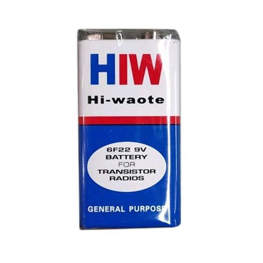 [3383] HIW Hi-Waote 6F22 9 Volts High Power Long Life Batteries