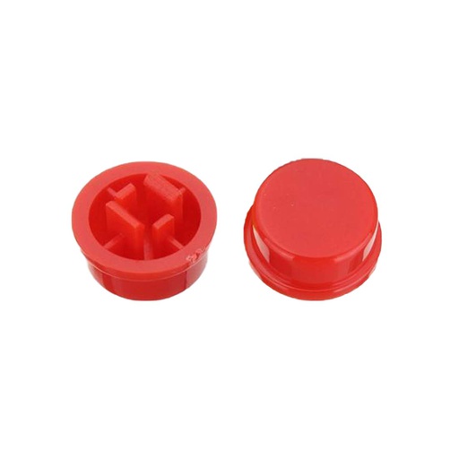 [10008] RED Round Cap for Square Tactile Switch 12x12x7.3mm