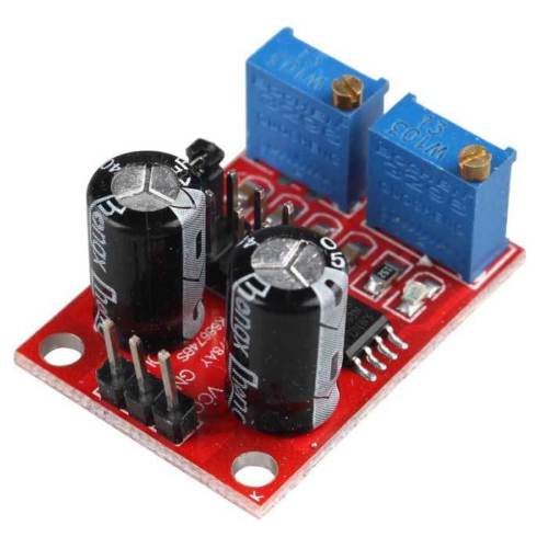 NE555 adjustable pulse generator module with schematic, SunRobotics