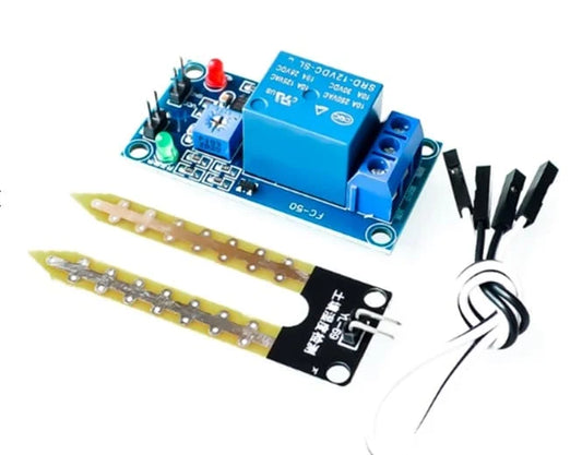 Soil Moisture Sensor Relay Control Module 12V – DIY Automation for Gardening