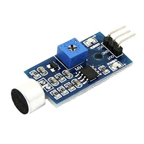 Sound Detection Sensor Module datasheet, featuring detailed specifications like operating voltage and current, SunRobotics.