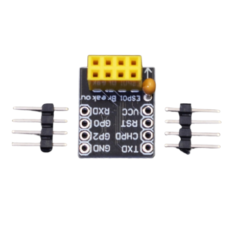 ESP01 Programmer Adapter Board with Decoupling Capacitor- SunRobotics | www.sunrobotics.in