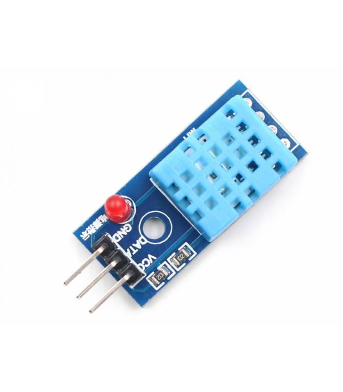 DHT11 Sensor with PCB and LED Indicator - SunRobotics | www.sunrobotics.in