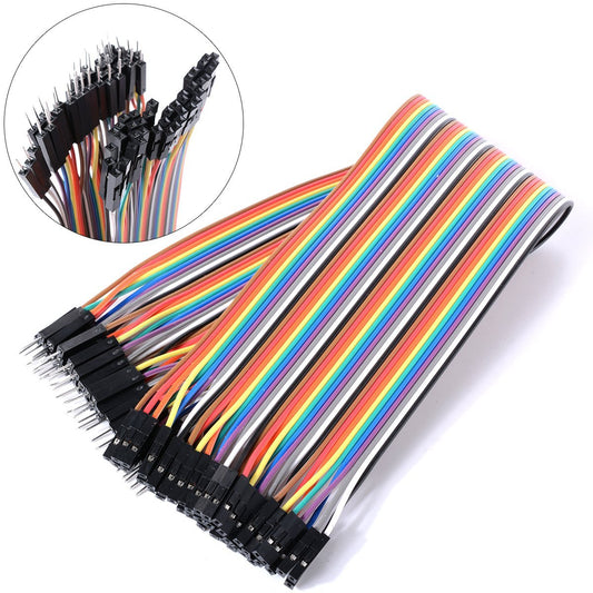 Male To Female Jumper Wires 40 Pcs 10cm - SunRobotics | www.sunrobotics.in