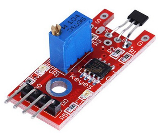 Hall Effect Sensor with LM393 Comparator - SunRobotics | www.sunrobotics.in