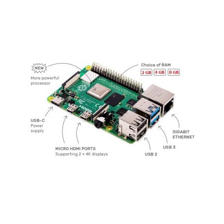 Raspberry Pi 4 Model-B quad-core CPU - datasheet - SunRobotics | www.sunrobotics.in