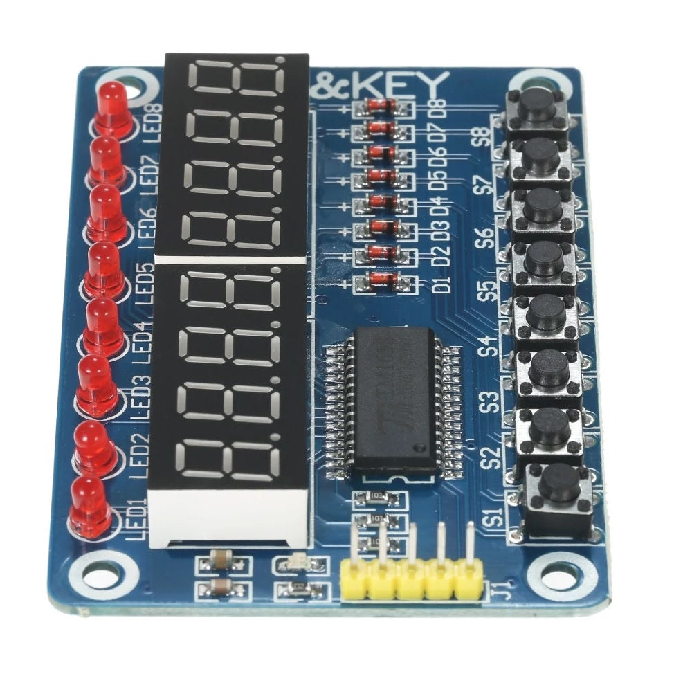 Easily cascade modules using TM1638 - SunRobotics | www.sunrobotics.in