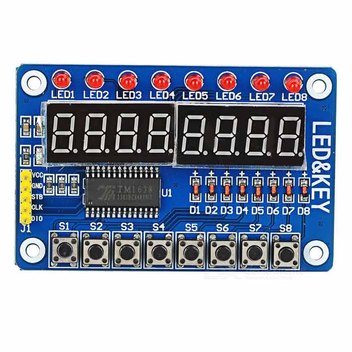 Detailed schematic TM1638 - SunRobotics | www.sunrobotics.in