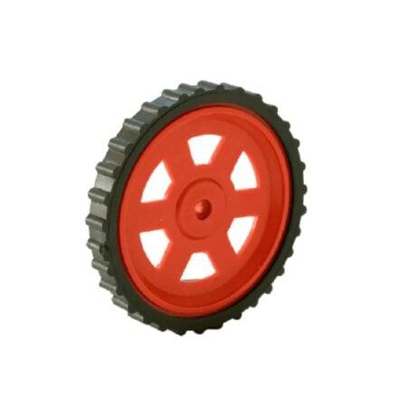 Versatile 70mm Wheel with Durable Plastic and Rubber Grip for DIY Projects - SunRobotics