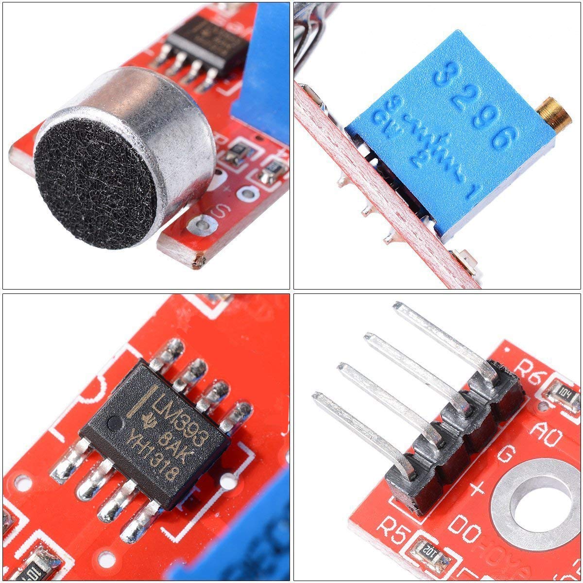 Arduino Sound Sensor with Electret Condenser Microphone - SunRobotics | www.sunrobotics.in