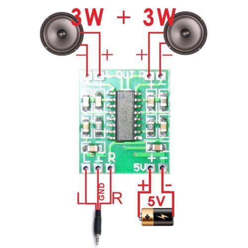 Mini Audio Amplifier Features - SunRobotics | www.sunrobotics.in