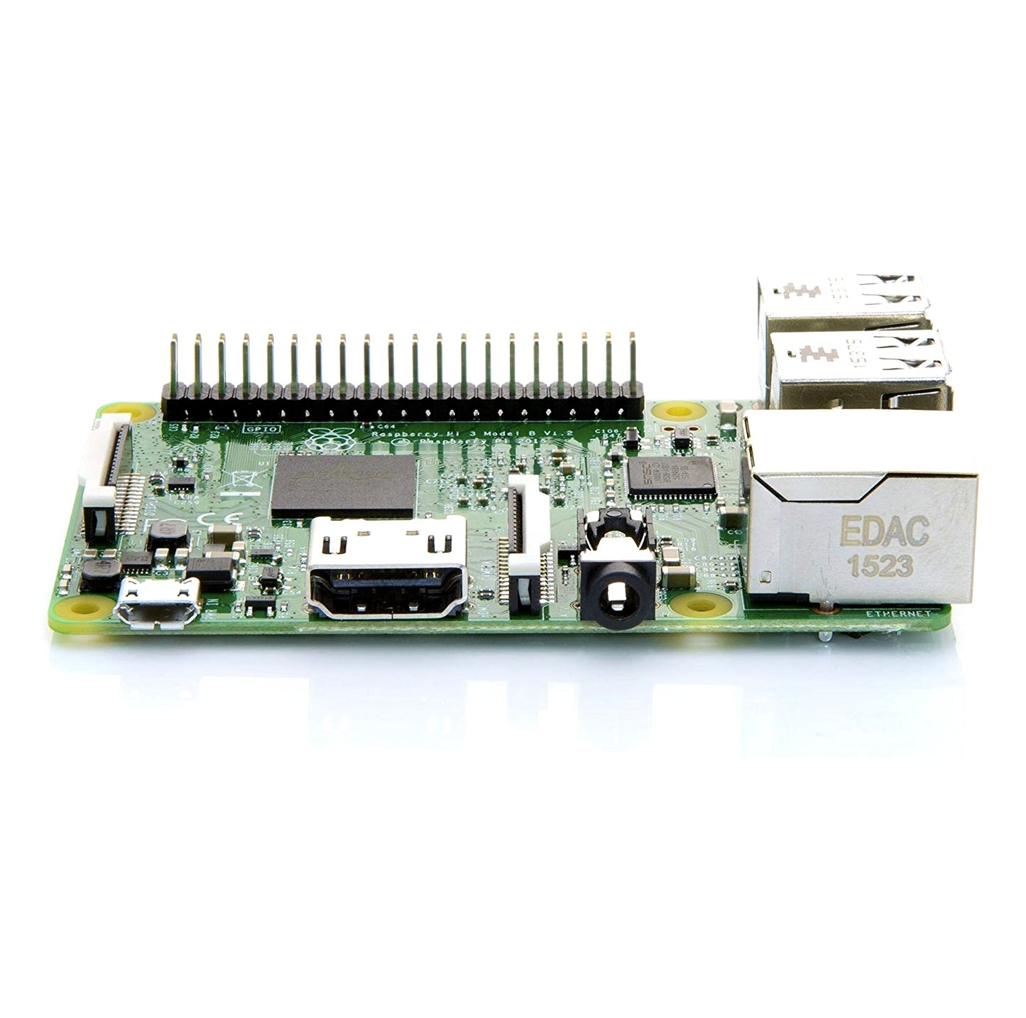 Raspberry Pi 3 schematic with GPIO pins - SunRobotics | www.sunrobotics.in