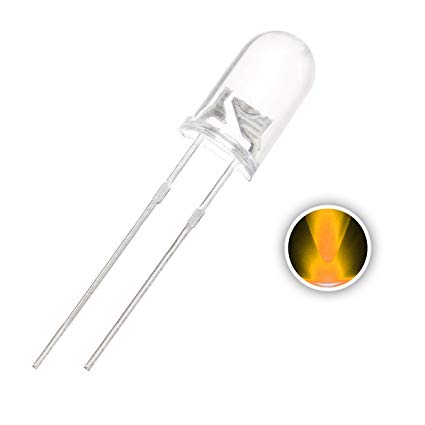YELLOW LED Clear Lens 5mm
