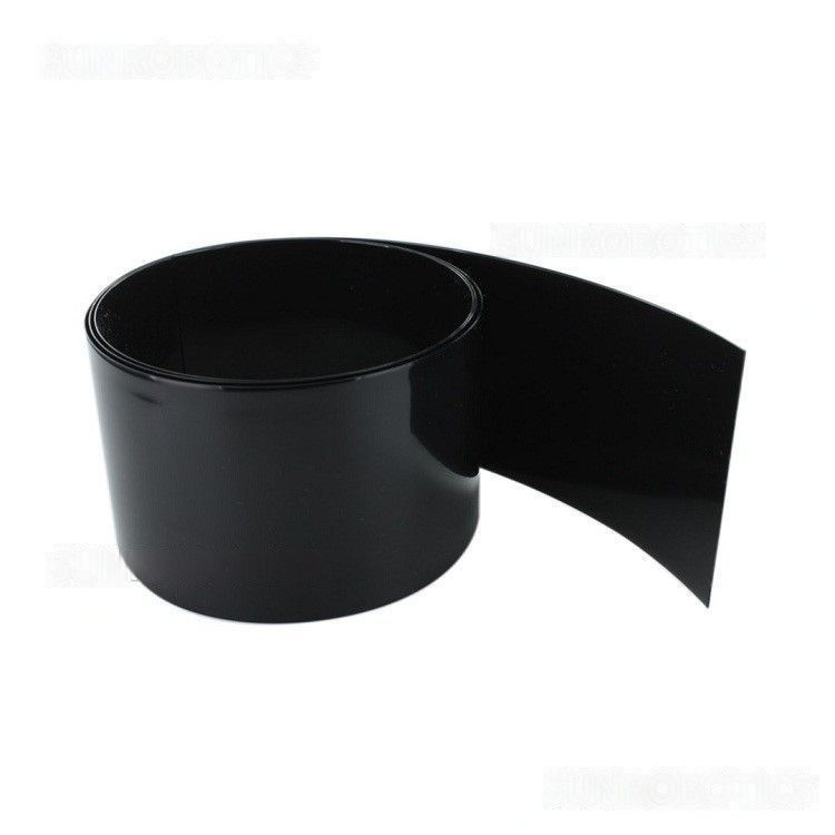 PVC Heat Shrink Sleeve 93 mm 1 Meter Black for Battery Pack