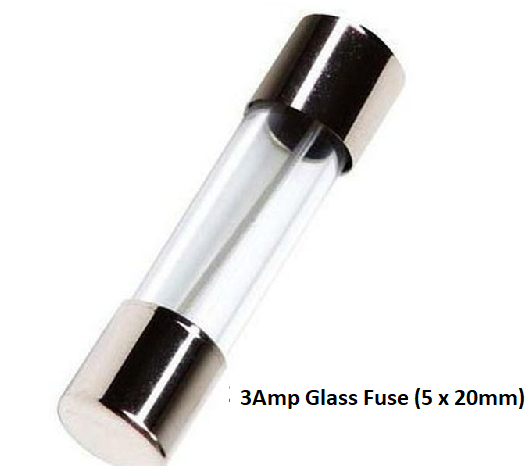 3 Amp 250V Glass Fuses Tubes 5x20mm