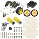 2WD Robotics Chassis With Motors Wheels And Accessories V1.0 (MILKY)