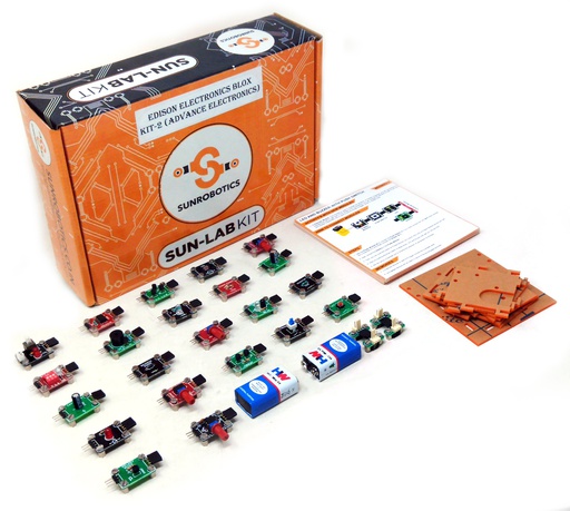 [2186] Edison Electronics Blox - STEAM Learning Science | Basic Electronics | Analog Electronics | Digital Electronics Activities Kits (Advance Electronics)
