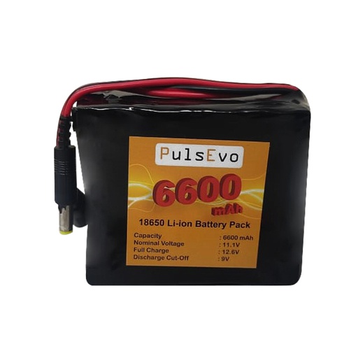 [2500] PulsEvo Power 18650 Li-Ion 6600mAh 14.8v 4S3P Protected Battery Pack